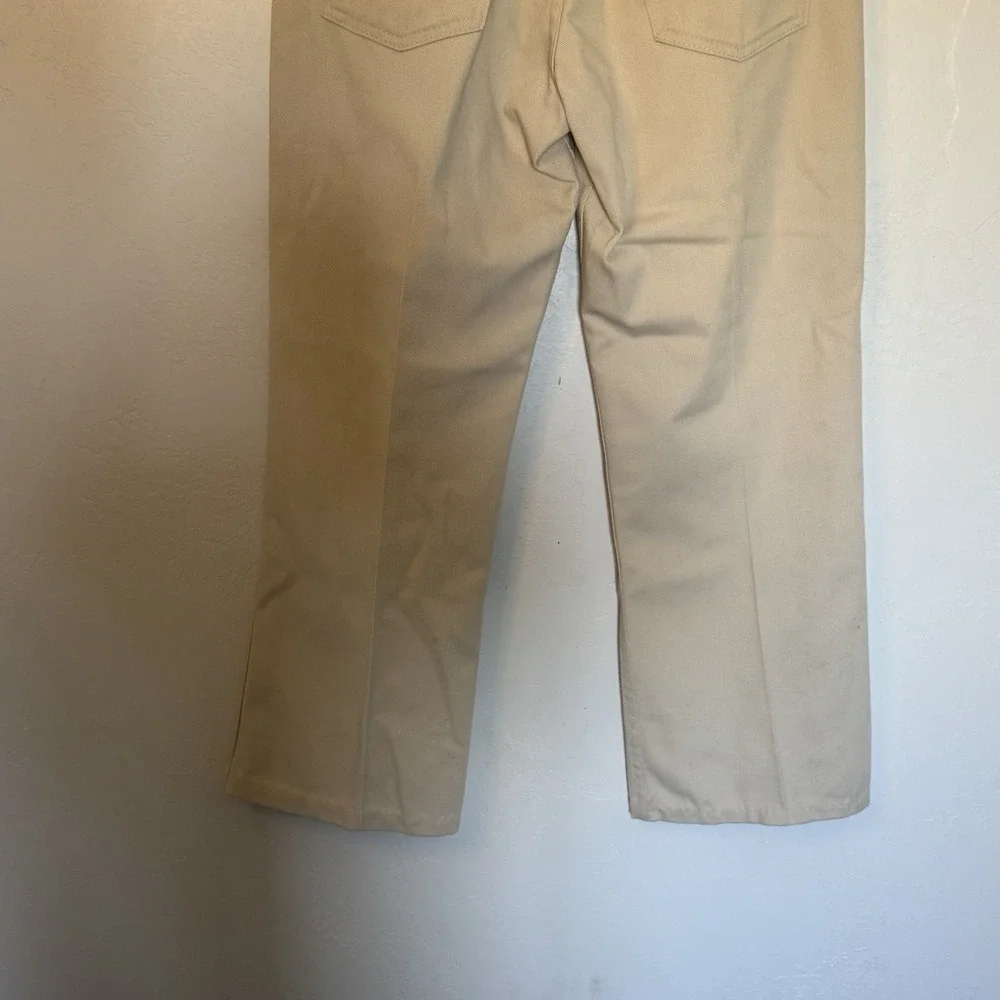 Vintage Levis Pants Mens 30x29 Beige Sta Prest Big E
